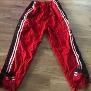 Red and Black Kids Track Pants